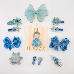 Sparkling Frozen Elsa Inspired Hair Clip Collection