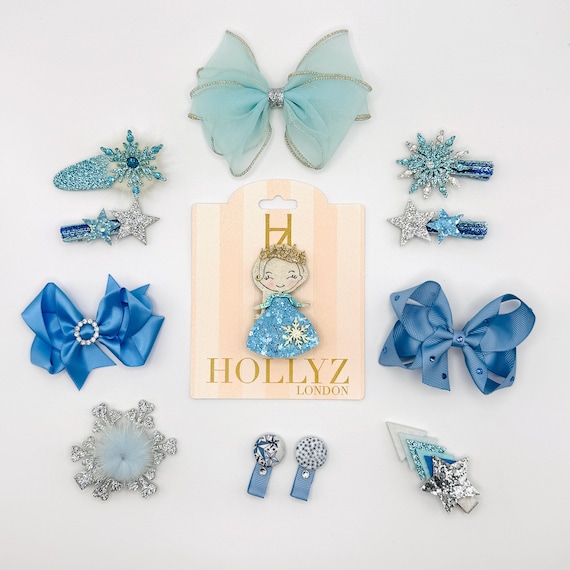 Sparkling Frozen Elsa Inspired Hair Clip Collection