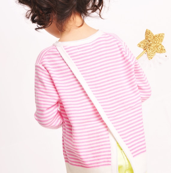 Cashmere cotton Split At The Back Sweater