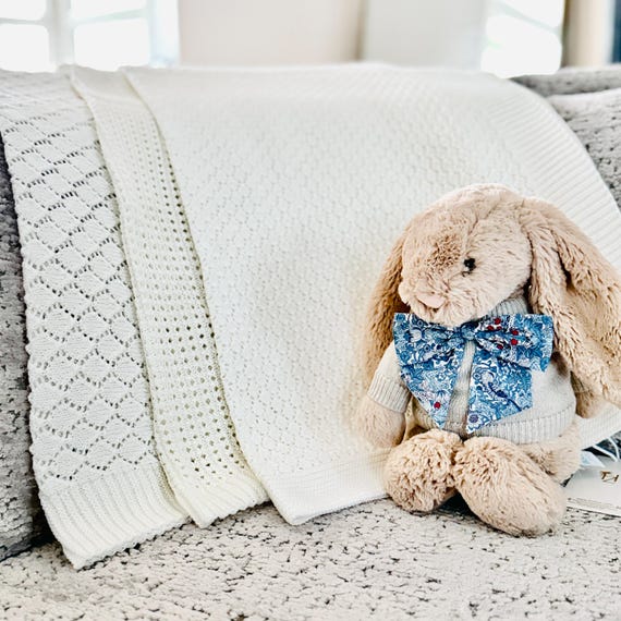 HOLLYZ 100% Premium Cotton Baby Blanket - Ultra Soft, Breathable, Ideal for Newborns,Gift