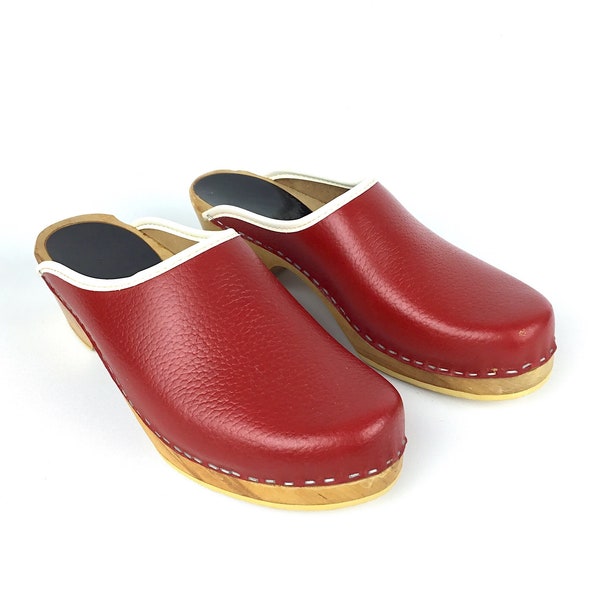 Red Clogs - Etsy