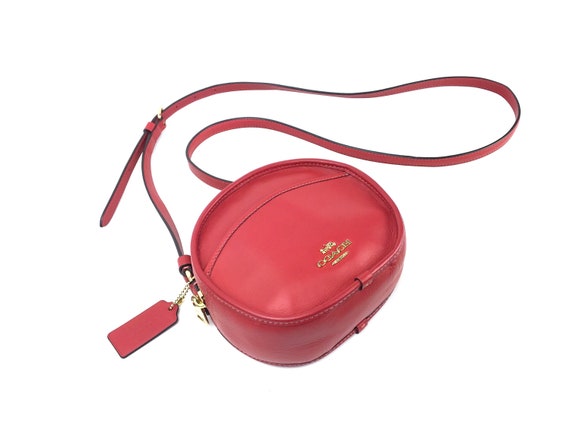 COACH Red Littleton Mini Drawstring Bucket Bag 4144 / Small | Etsy