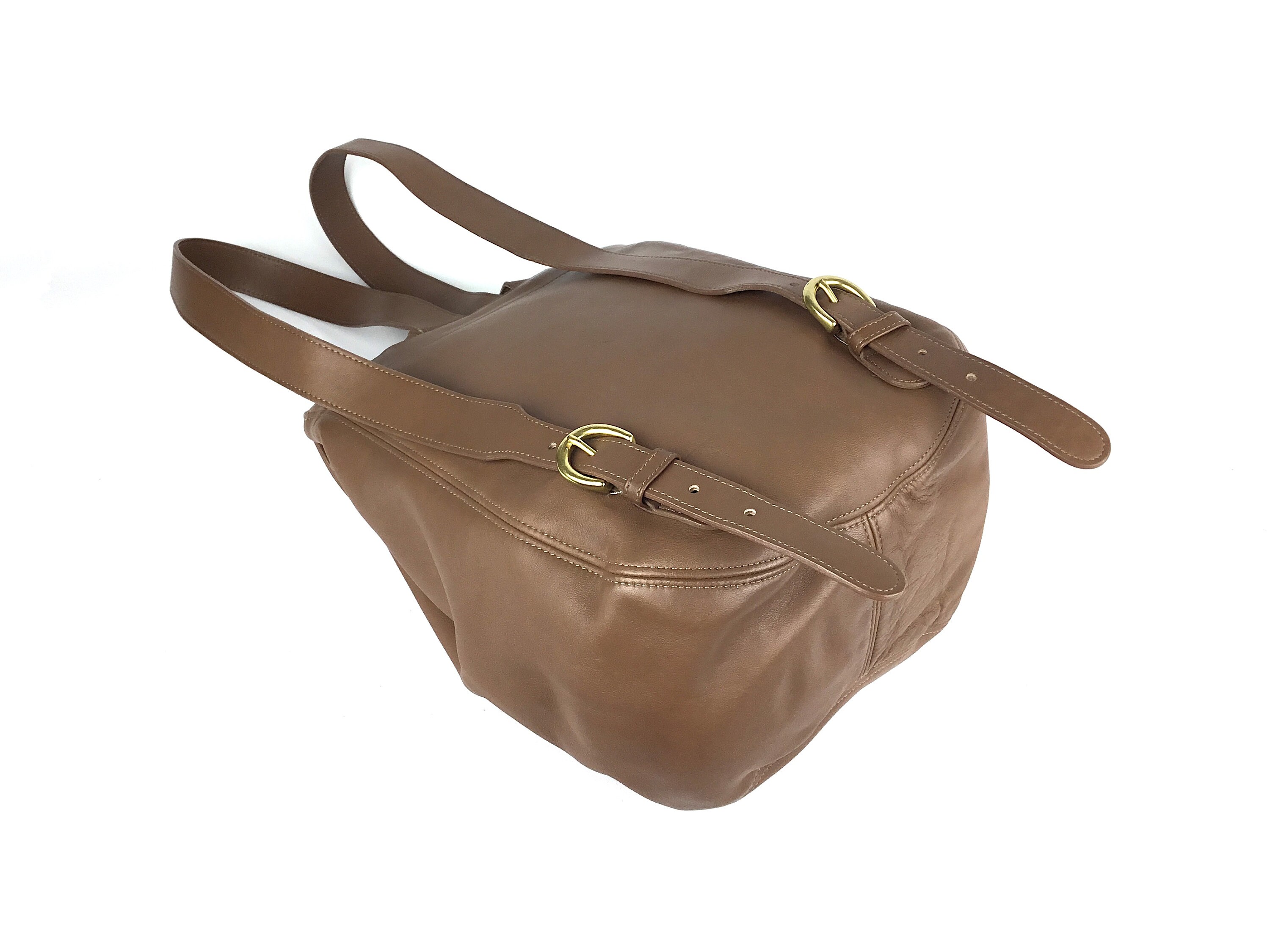 バッグ Vintage Coach Soho Shoulder Bag Brown Coach | Bags | Vintage Coach Soho Pleated Brown Leather