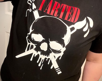 I Arted Unisex T-Shirt: Skull and Bones Art Supplies, XS-3XL