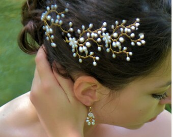 Livraison SUIVI 48H Bijoux de tête Floral Couronne Fleurs Coiffure Mariée Soirée