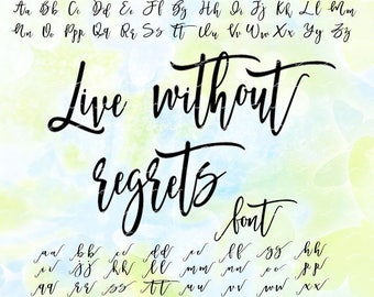 Cursive font svg, eps, png, cdr, file for Cricut, cut file for cutting machines, individual letters