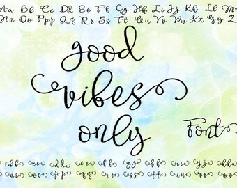 Cursive font svg, dxf, eps, studio v3, png, cdr, file for Silhouette Cameo, Curio, cut file for cutting machines, individual letters