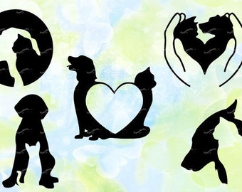 Download Dog And Cat Svg Etsy PSD Mockup Templates