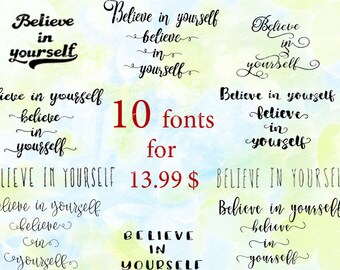 Cursive Font Bundle, svg, dxf, eps, studio v3, png, cdr, file for Silhouette Cameo, Curio, cut file for cutting machines, individual letters