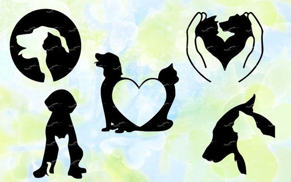 Download Dog And Cat Svg Dxf Eps Studio V3 Jpeg Png File For Etsy