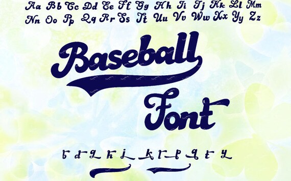 Download Baseball font svg dxf eps studio v3 png cdr file for | Etsy