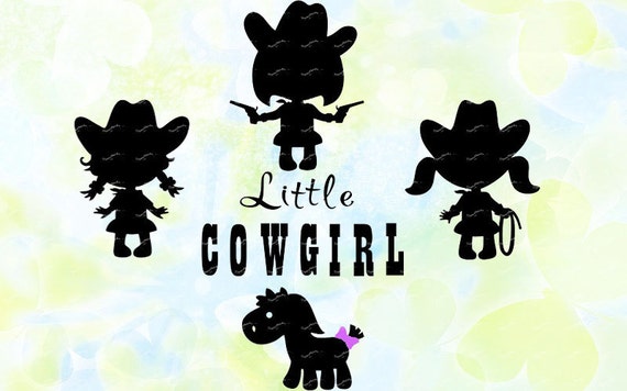 Download Little Cowgirls svg dxf eps studio v3 jpeg png file for | Etsy