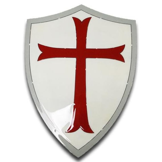 Knights Templar Shield, Crusader Shield - Etsy