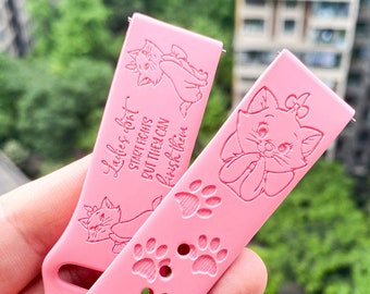 Correa de silicona para Samsung Galaxy Watch de Los Aristogatos Marie, correa de repuesto, correa personalizada para Fitbit Versa 1 y 2