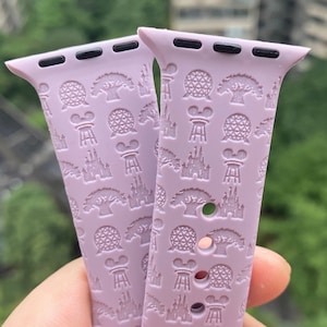 Disney theme park Apple Watch Band 38 40 41 42 44 45 49 mm Personalized silicone Apple watch strap for Series 1 2 3 4 5 6 7 8 9 SE