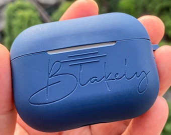 Personalisierte Silikon AirPod Case für AirPod 1, 2, 3 und AirPod Pro, bestes perfektes Geschenk, Monogramm ursprünglicher benutzerdefinierter Name verfügbar