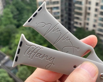 Personalized Nurse Stethoscope Apple Watch Band 38 40 41 42 44 45 49 mm  silicone Apple watch strap for Series SE