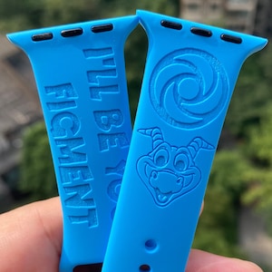 Figment One Little Spark Apple Watch Band 38 40 41 42 44 45 49 mm Personalized silicone Apple watch strap for Series 1 2 3 4 5 6 7 8 9 SE