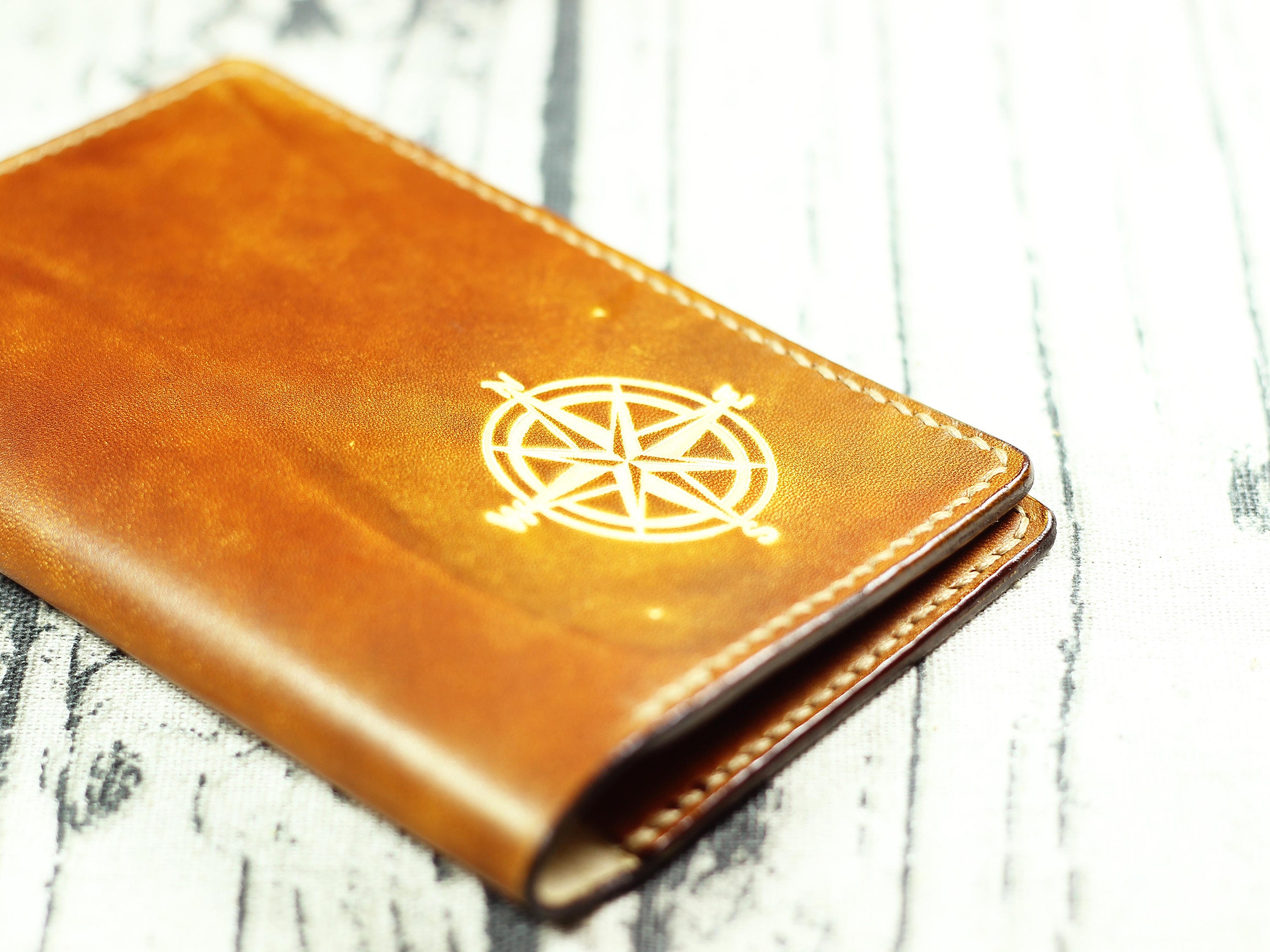 Compass Passport Cover Leather Passport Case Groomsmen Gift Etsy