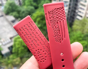 Correa de silicona para reloj Samsung Galaxy con la bandera estadounidense de 1776, correa de repuesto, correa personalizada para Fitbit Versa 1 y 2