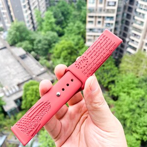 We the people 1776 American Flag silicone Samsung Galaxy Watch Band, Replacement watch strap, Personalized Fitbit versa 1 & 2 watch band image 2