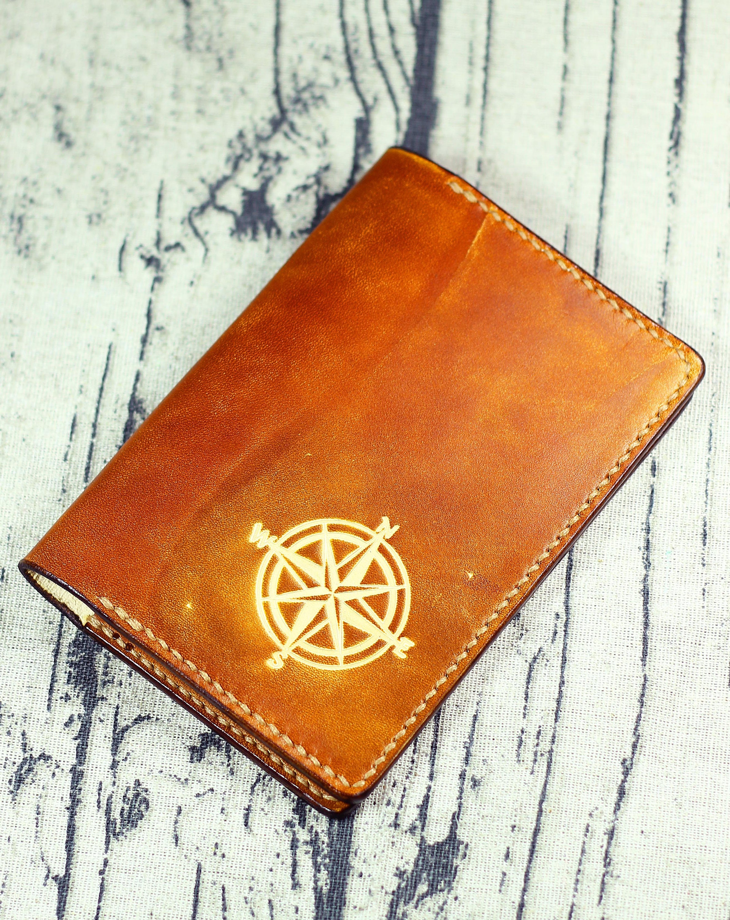 Compass passport cover Leather passport case Groomsmen gift Etsy