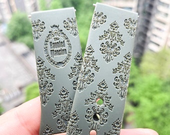 Halloween Haunted Mansion silicone Samsung Galaxy Watch Band, Replacement watch strap, Personalized Fitbit versa 1 & 2 watch band