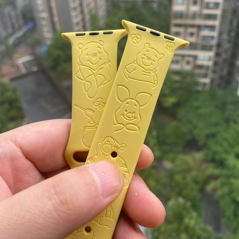 Winnie the Pooh Apple Watch Band 38 40 42 44 mm Personalized sil Winnie the Pooh Apple Watch Band 38 40 42 44 mm Personalized sil