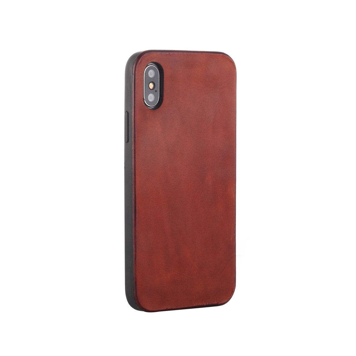 Personalized iPhone X case leather iPhone 11 pro case brown Etsy