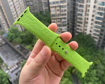 Animal Crossing Apple Watch Band 38 40 41 42 44 45 49 mm Personalized  silicone Apple watch strap for Series SE
