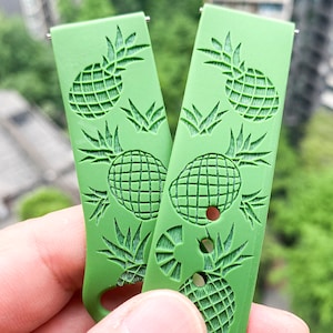 Summer Pineapple silicone Samsung Galaxy Watch Band, Replacement watch strap, Personalized  Fitbit versa 1 & 2 watch band
