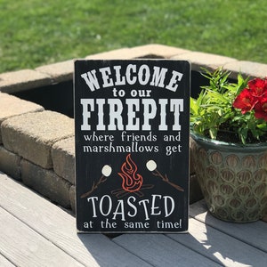 Welcome to our Firepit Wood/Pallet Sign image 5