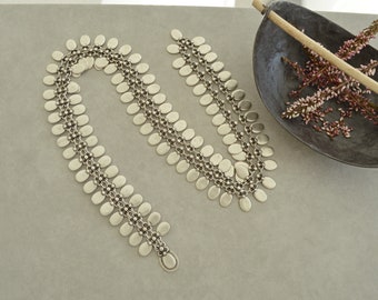Long collier turc antique de pièce de monnaie en Y, bijoux ethniques tziganes en Y, cadeau de fête des mères bohème turc