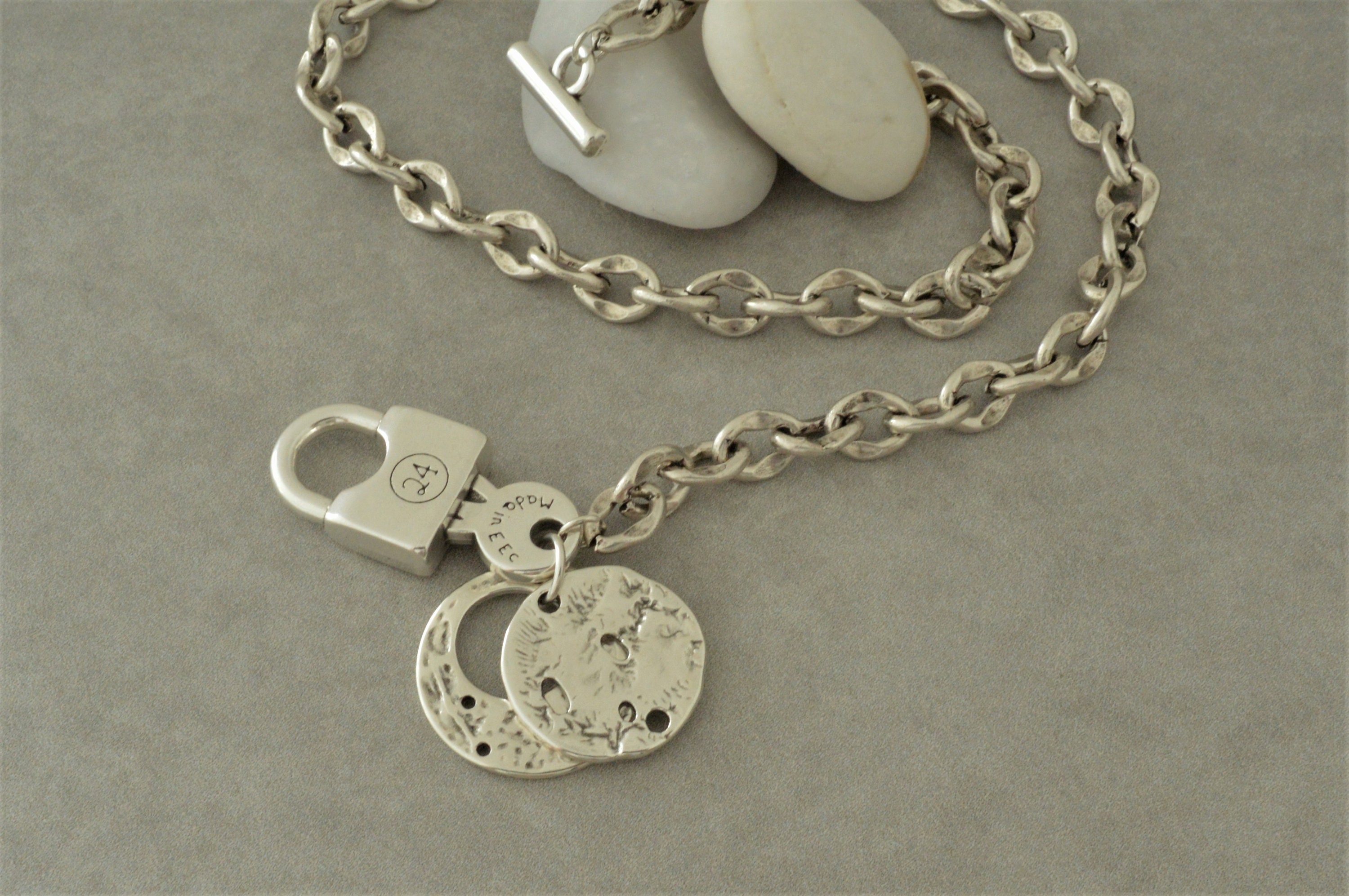 silver padlock necklace silver padlock necklace