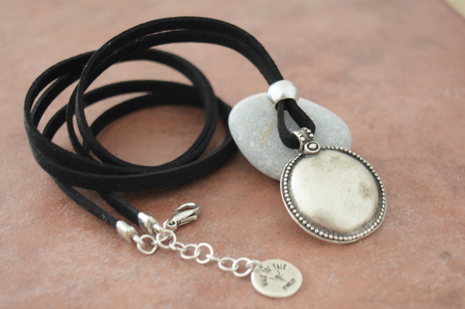 Leather wrap necklace Clearance