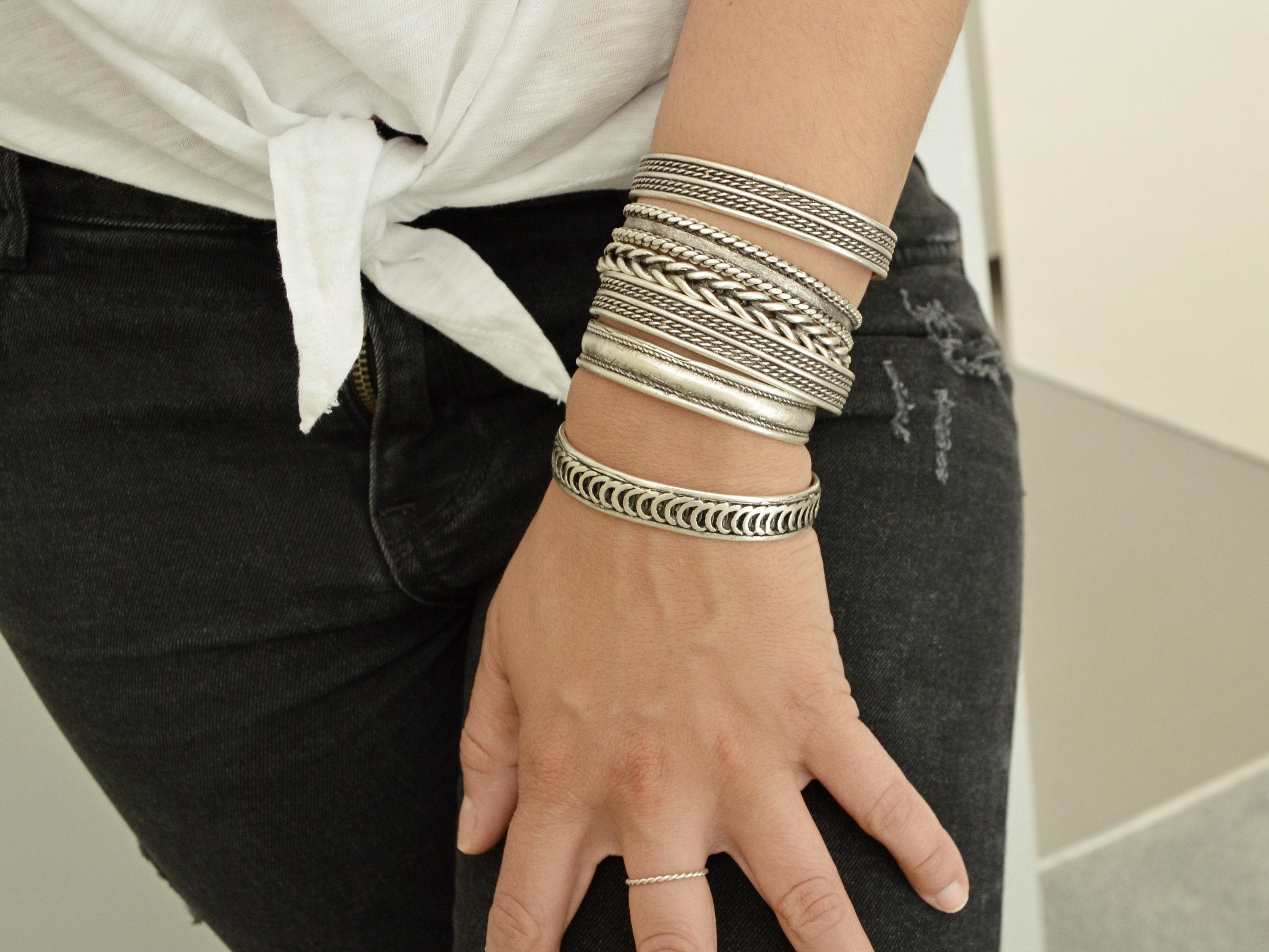 boho stacking bracelets