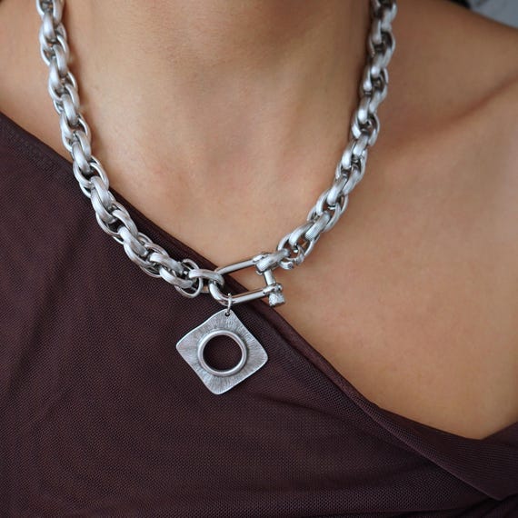 D ring necklace discount