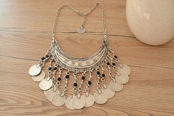 Bohemian coin best sale necklace