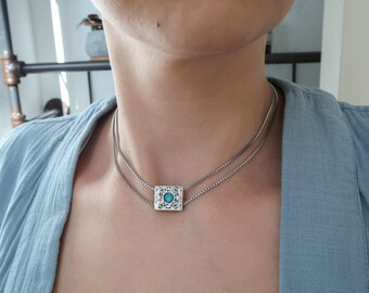 ネックレス・チョーカー Numbering Square Concho Link Necklace #8780 SA5B0013 NUMBERING 넘버링