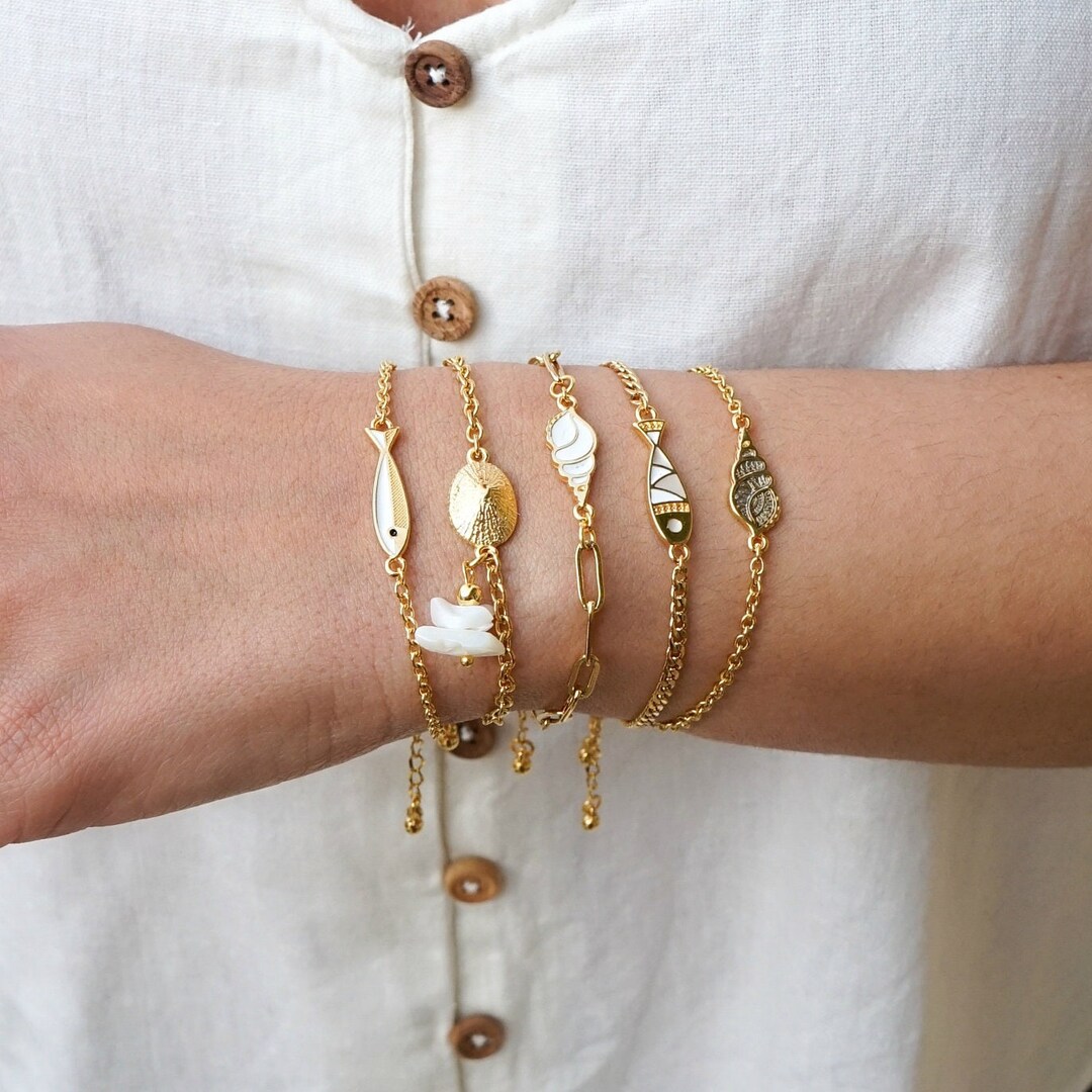 韓国発【LAZY DAWN】bangle layered chain bracelet B034 韓国発【LAZY DAWN】bangle layered chain bracelet B034 (LAZY