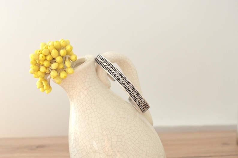 Bohemian Antique Silver TWISTED Bangle Cuff Stacking Bracelet Etsy