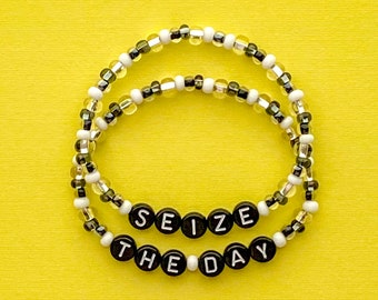 Newsies Bracelet Set, Stacking Stretch Bracelets, Beaded Bracelets, Layering Jewelry