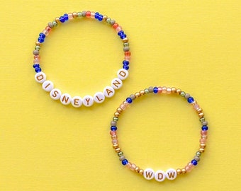Castle Bracelets, Disneyland and WDW Castle Bracelets, Beaded Bracelets