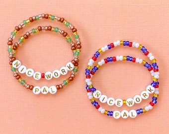 Soarin Bracelet Sets, Nice Work Pal Bracelets, Beaded Bracelets, Park Inspired Jewelry
