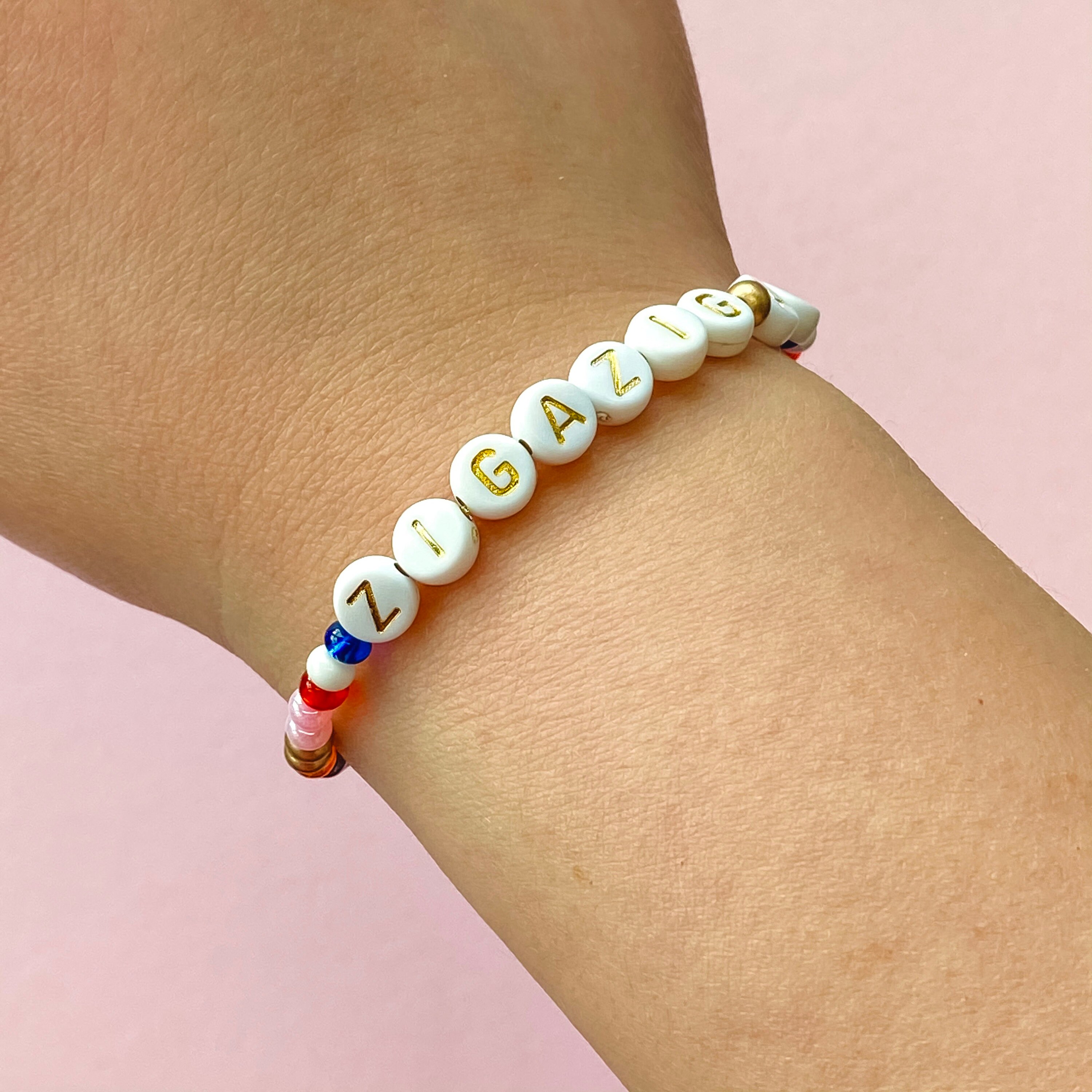 Spice Girl Bracelet Stacking Stretch Bracelet Zigazig Ah Etsy UK