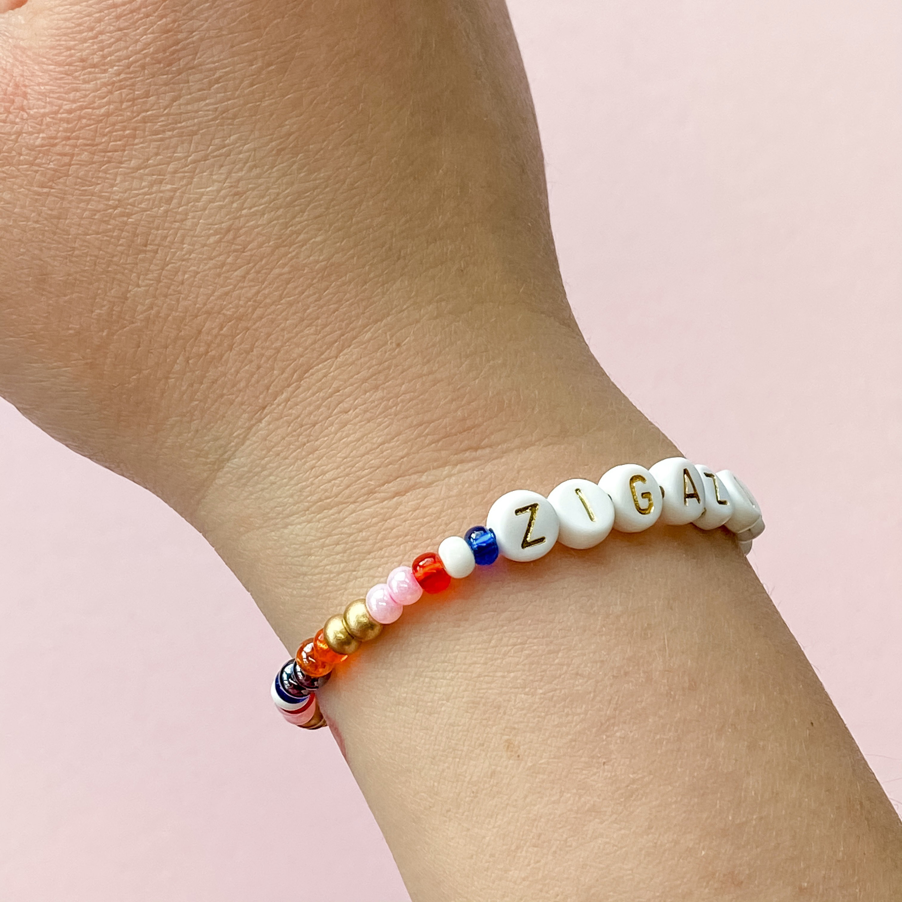 Spice Girl Bracelet Stacking Stretch Bracelet Zigazig Ah Etsy