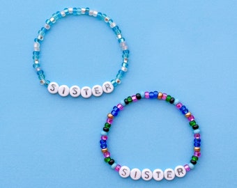 Sister Bracelets, Elsa and Anna Bracelets, Sister Frozen Bracelets