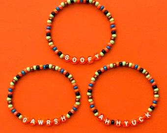 Goofy Bracelets, Stacking Stretch Beaded Bracelets, Goofy Jewelry