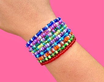 Inside Out Stacker Bracelets, Inside Out 2 Accent Bracelets, No Letter Beads