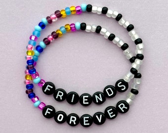Friends Forever Bracelet Set, Wednesday Bracelets, Wednesday and Enid Bracelets